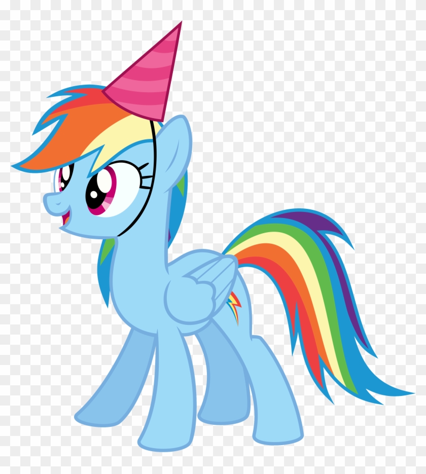 Horse Party Cliparts Free Download Clip Art - My Little Pony Rainbow Dash Birthday #62856