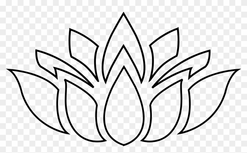 Pin Lotus Clipart Silhouette - Lotus Flower Silhouette #62871