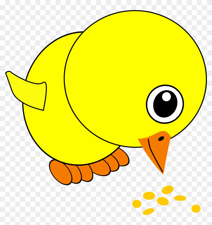 Big Image - Bird Eating Seeds Cartoon - Free Transparent PNG Clipart Images  Download