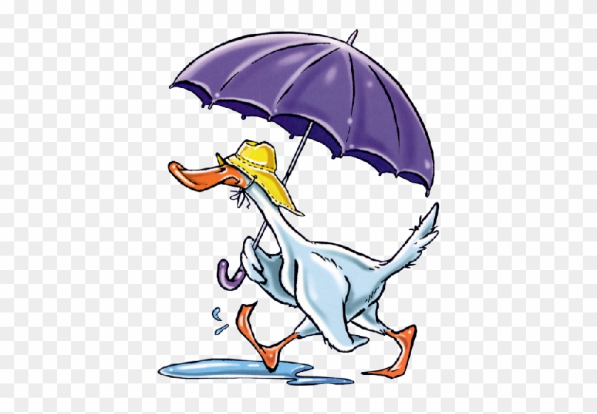 Pluie Clipart - Ducks In The Rain #63007