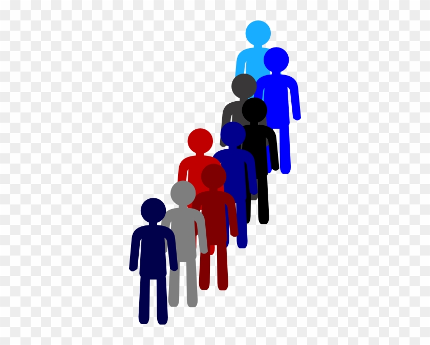 People In A Line Clip Art At Clker - People In Line Transparent #63076