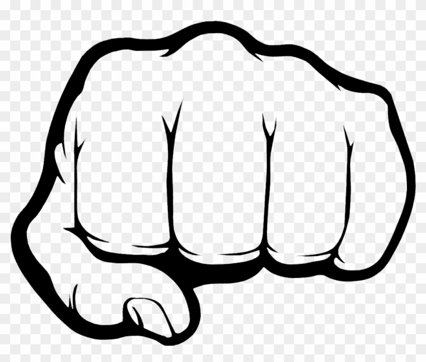 Splendid Design Fist Clipart Daily File Yumruk Make - Black And White Cartoon Fist #63231