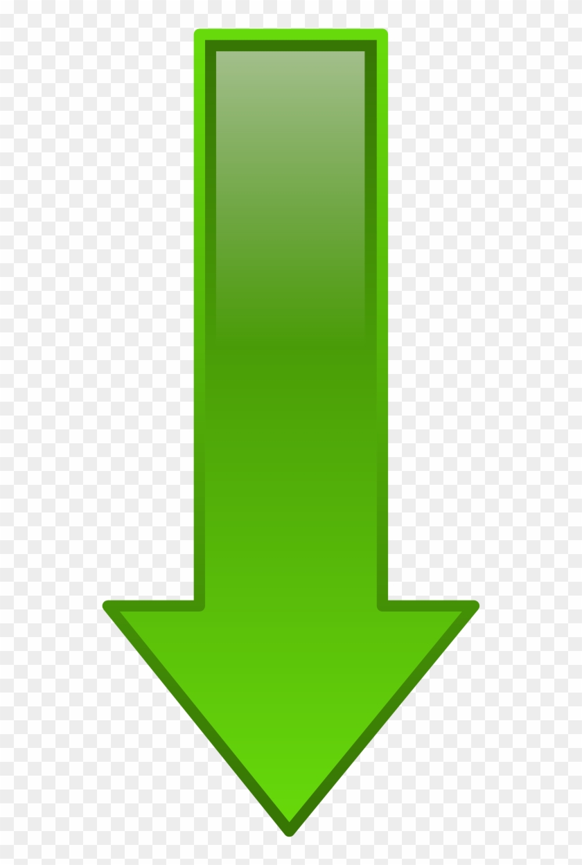 Arrow Down Green Clipart By Anonymous - Green Arrow Down Png #63415