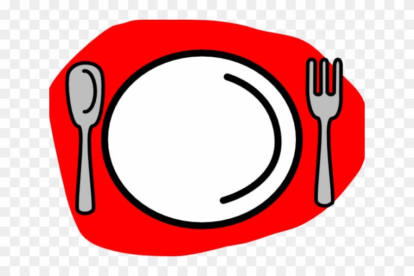 Spoon And Fork Clipart - Fork Spoon And Plate #63451