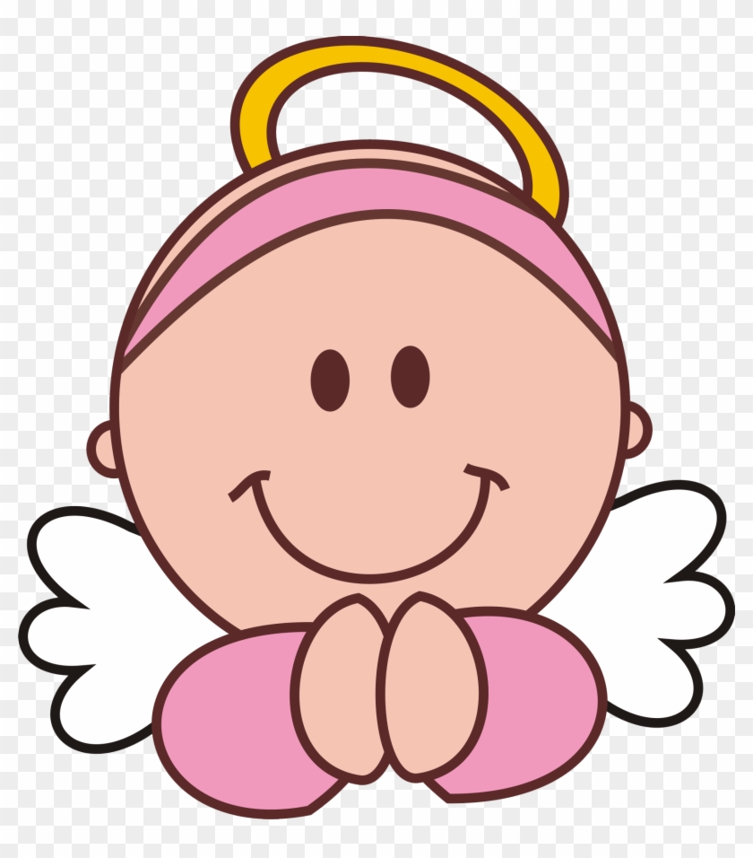 Resultado De Imagen Para Angelitos Caricatura - Angelitos De Bautizo Para  Niña - Free Transparent PNG Clipart Images Download