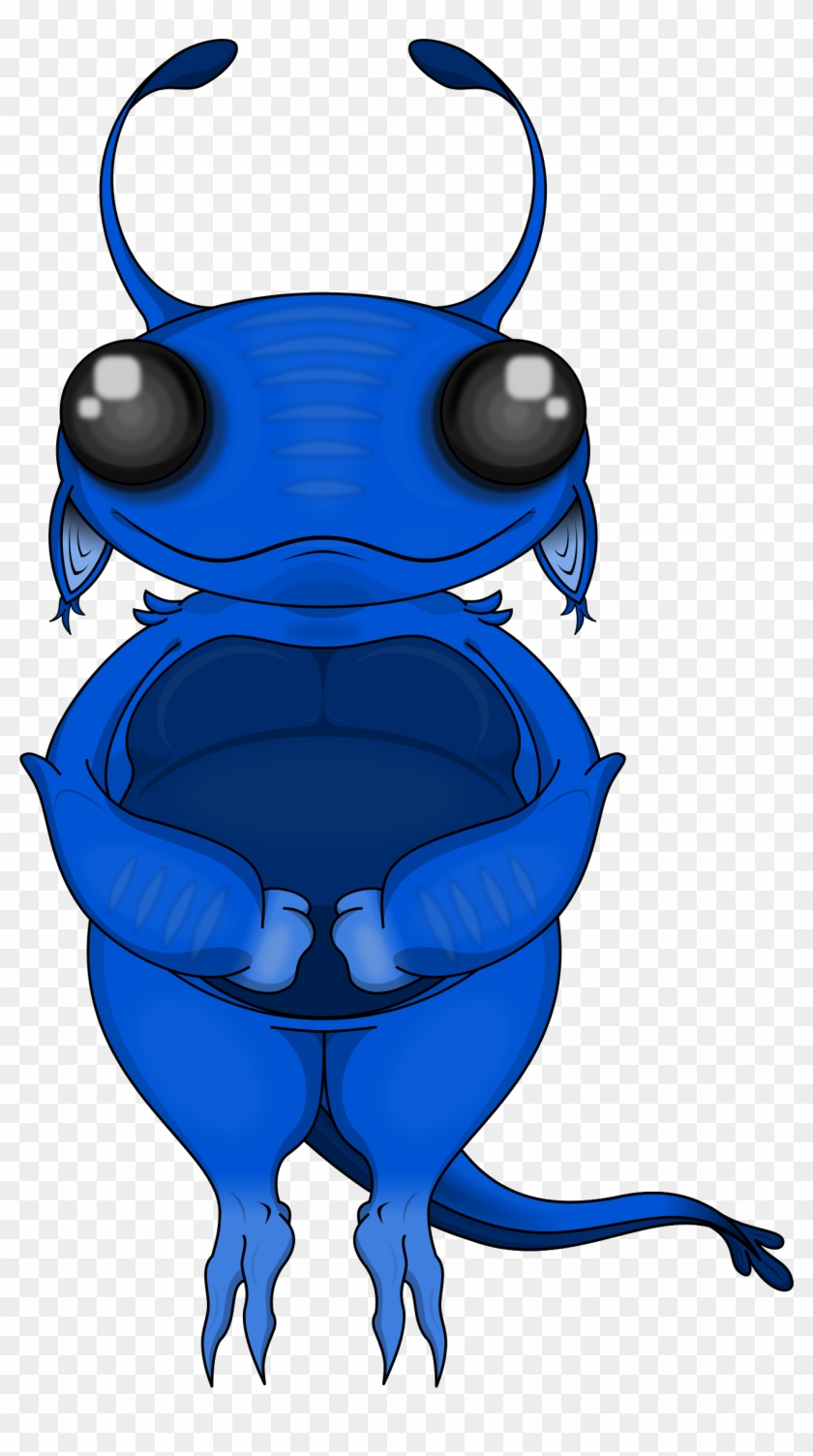 Big Image - Blue Alien Clipart #63519