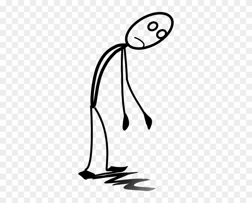 Cartoon Tired Person - Tired Stick Figure - Free Transparent PNG Clipart  Images Download