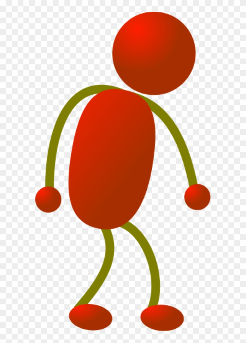 Stick Man Tired - Red Stickman Clipart #63598