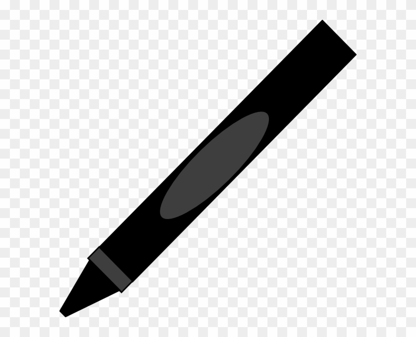 Black Crayon - Arrow Pointing Diagonally Up #63617