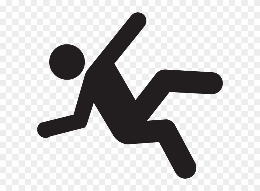 Slip Man Clip Art - Stick Figure Falling Down #63623