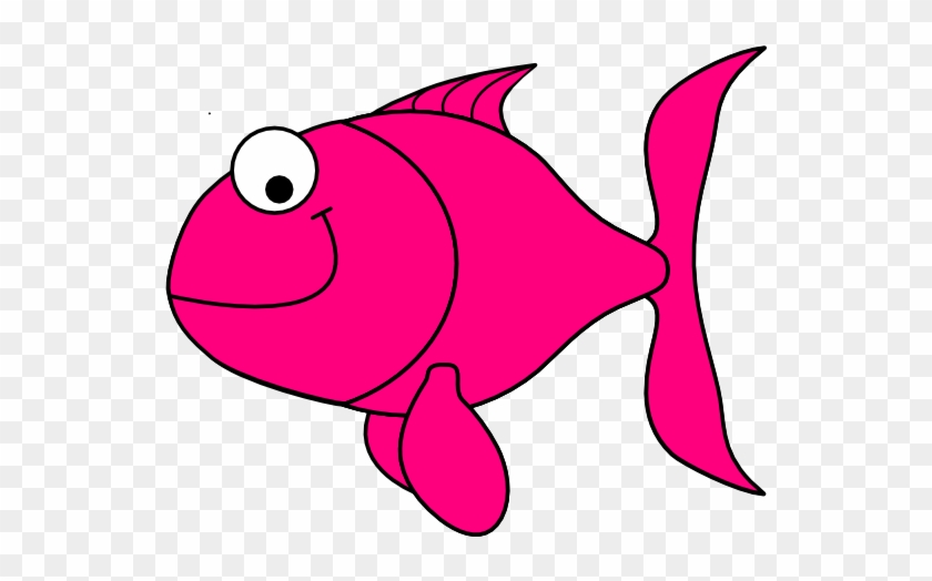 Pink Fish Clip Art At Clker - Clip Art Fish Transparent #63631