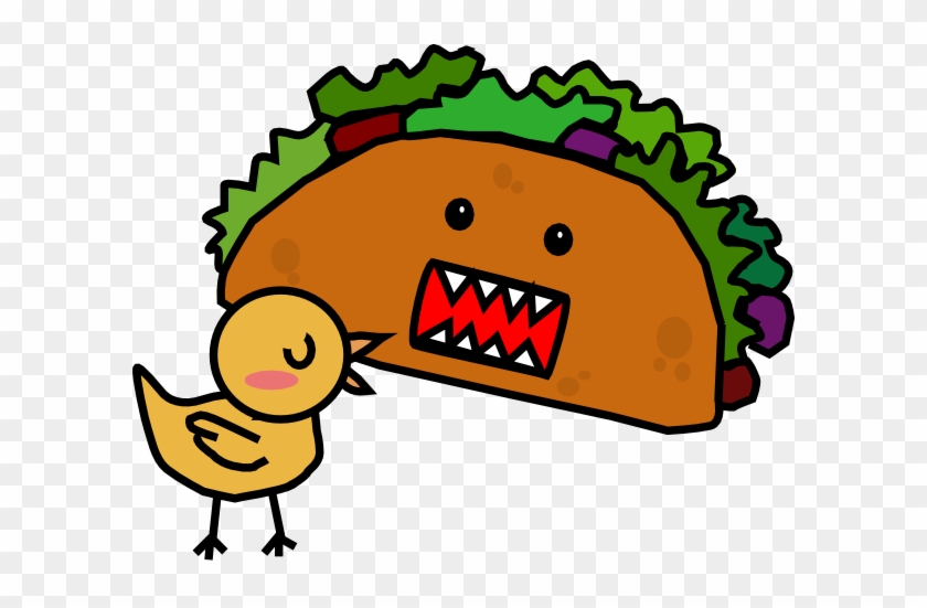 Taco Black And White Clipart - Cartoon Taco #63819