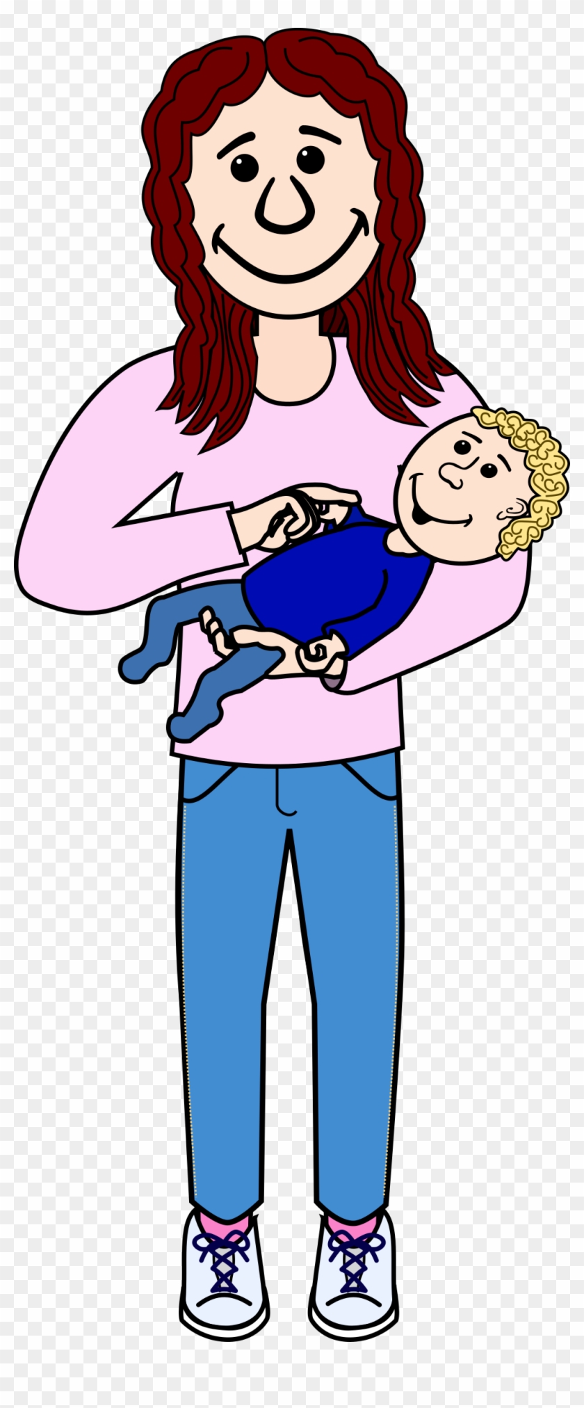 Big Image - Frau Mit Baby Im Arm Clipart #63888