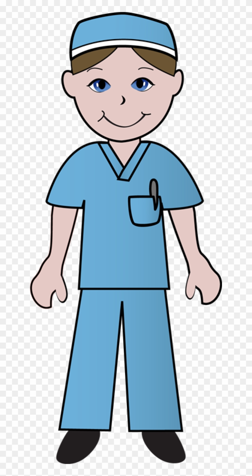 Medical - Male Nursing Clip Art #63926