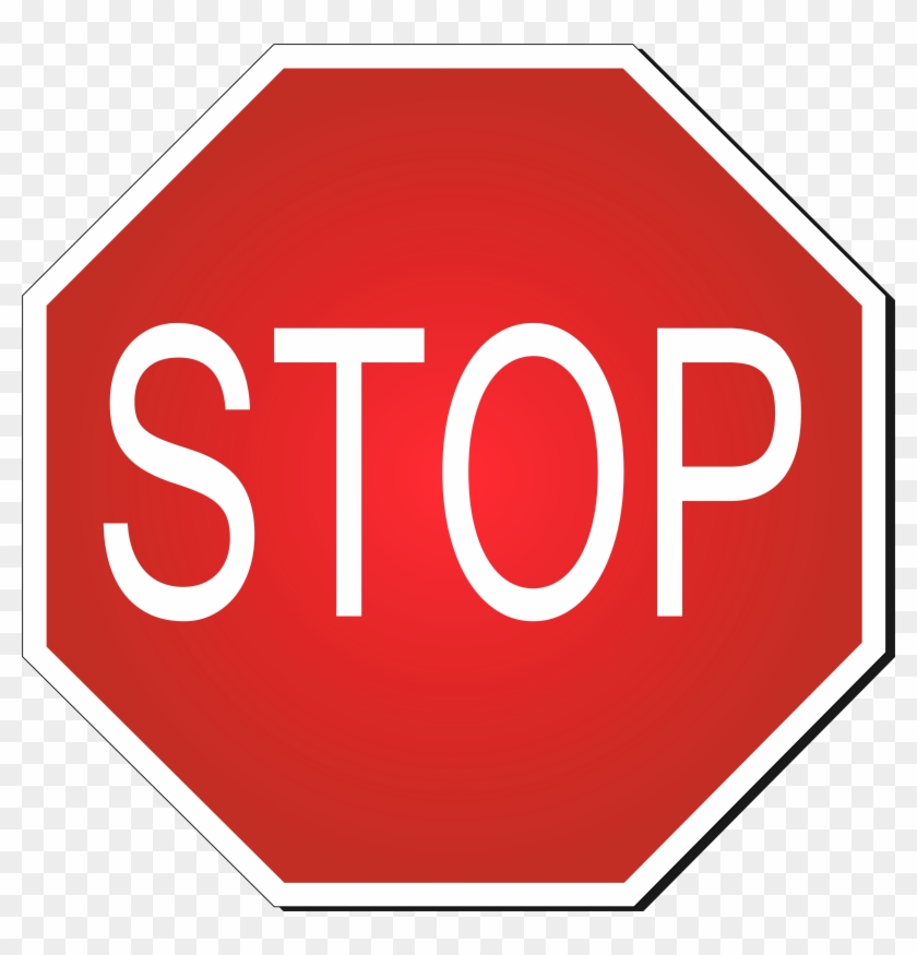 Road Stop Clipart - Stop Signal Vector #64024