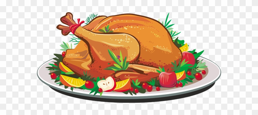 Christmas Turkey Dinner Clipart - Thanksgiving Turkey Dinner Clipart #64217