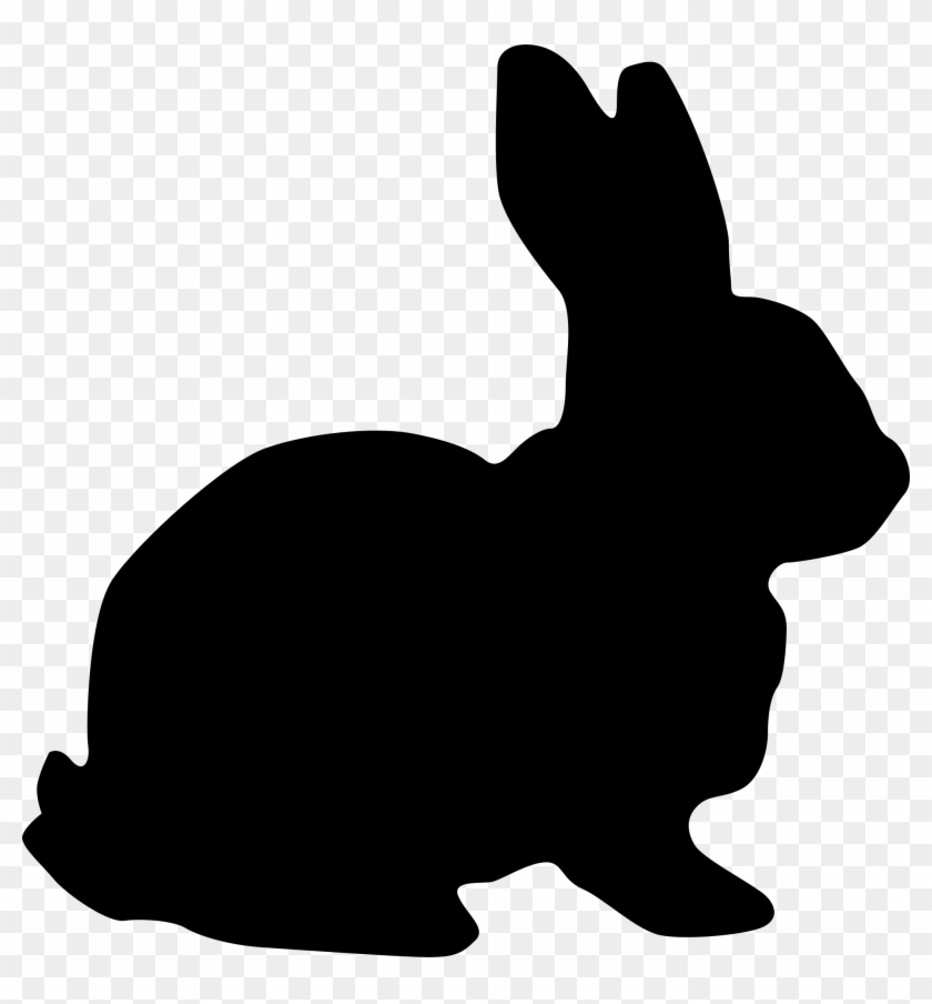 Rabbit Silhouette Vector Clipart Image - Rabbit Silhouette #64234