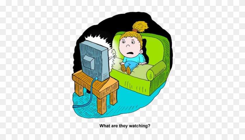Movie Night Clipart Hostted - Watching Tv At Night Clipart #64259