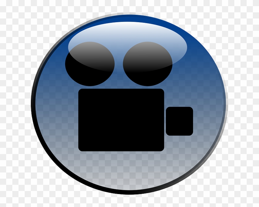 Video Camera Glossy Icon Clip Art - Video Camera Clip Art #64324