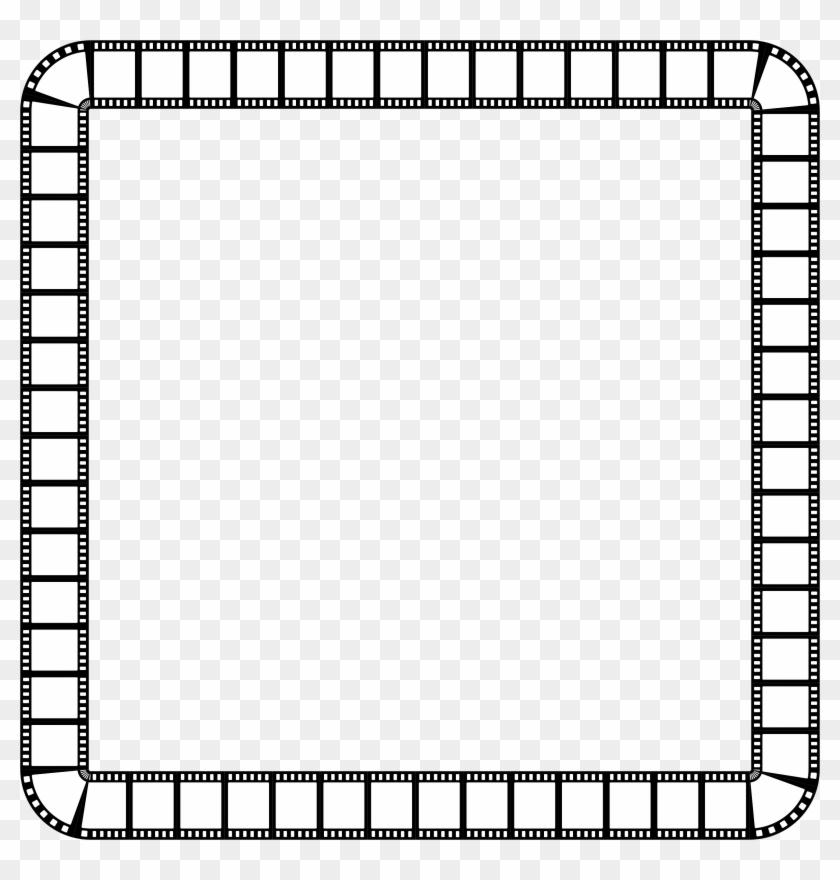 Clipart Film Strip Square Frame - Square Frame Black And White Clipart #64456