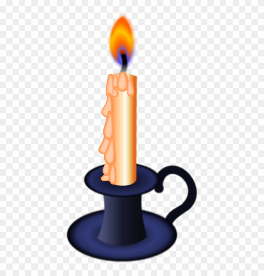 Burning Candle Clip Art - Burning Candle Clipart Gif #64569