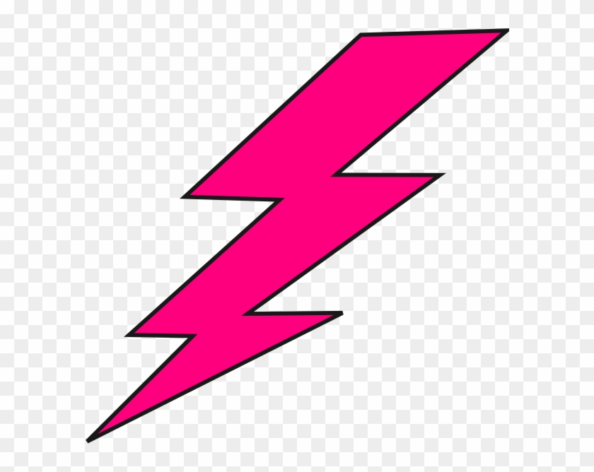 Hot Pink Lightning Bolt #64592