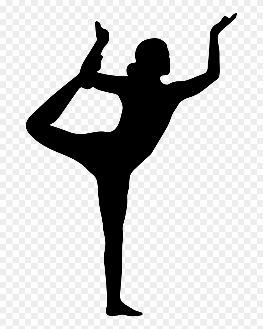 Clip Art Details - Yoga Poses Silhouette Png #64661