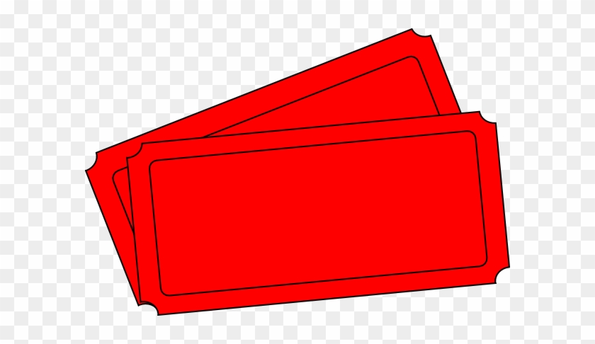 Red Tickets Clipart - Red Blank Raffle Tickets #64752