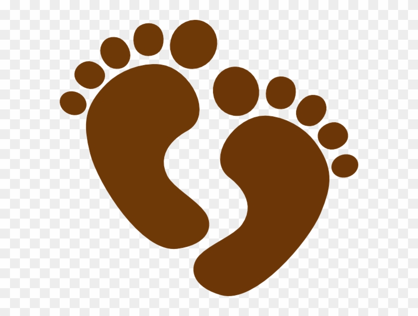Brown Happy Feet Clip Art Vector Online Royalty Free - Baby Shower Clip Art #64758