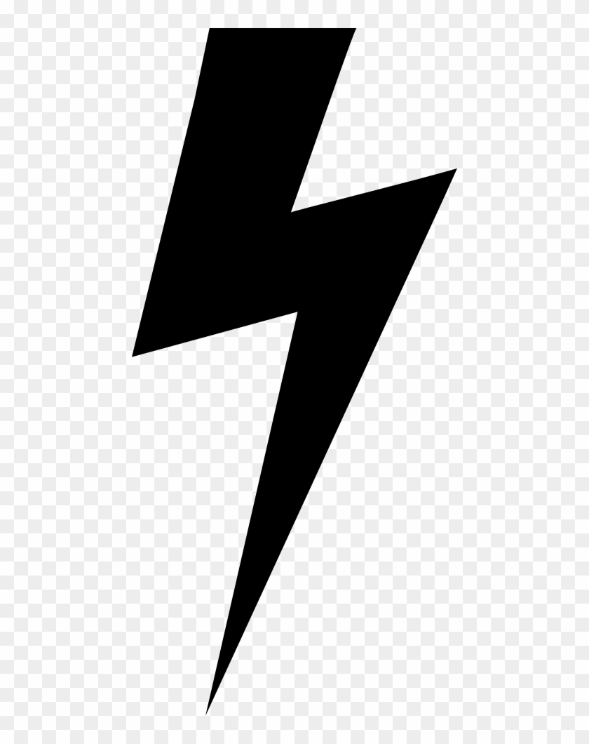 Lightning Bolt Black Shape Comments - Lightning Bolt Solid Clipart Transparent #64784