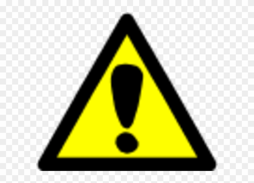 Attention Signs Clip Art - Black And Yellow Warning Signs #64814