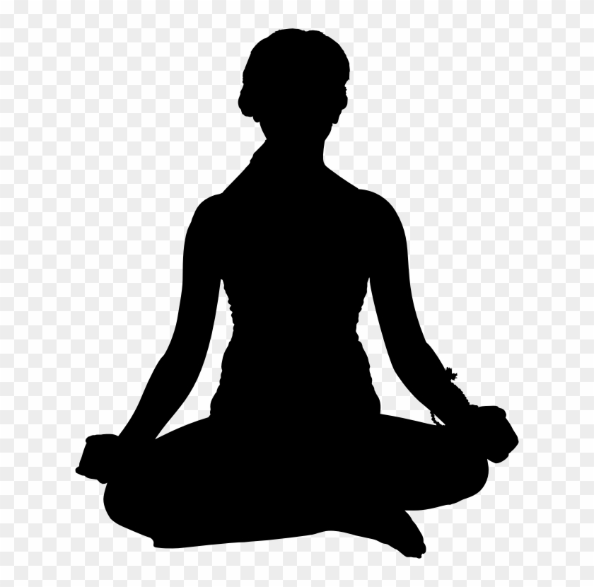 Yoga Clip Art - Yoga Pose Silhouette Png #64938