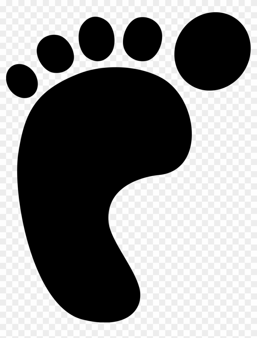 Feet - Outline - Clip - Art - Left Footprint #65034