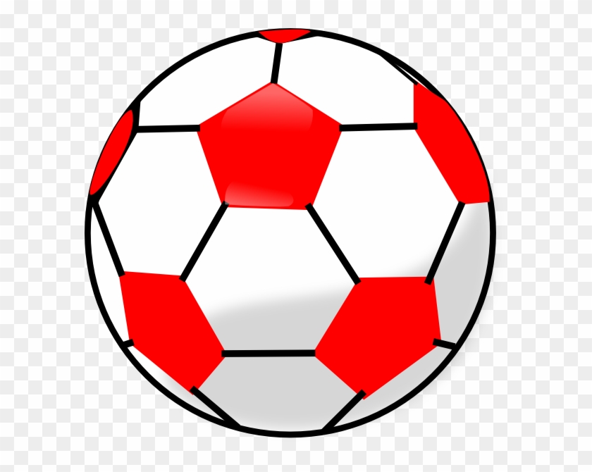 Red And White Soccer Ball #65037