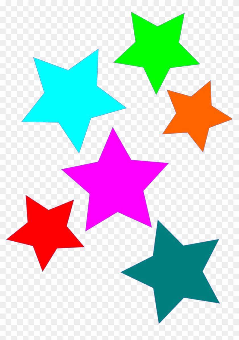 Colorful Stars Clipart Png - Clip Art #65085