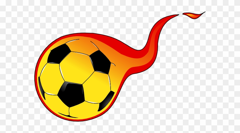 Flaming Soccer Ball Clip Art - Flaming Soccer Ball Png #65094
