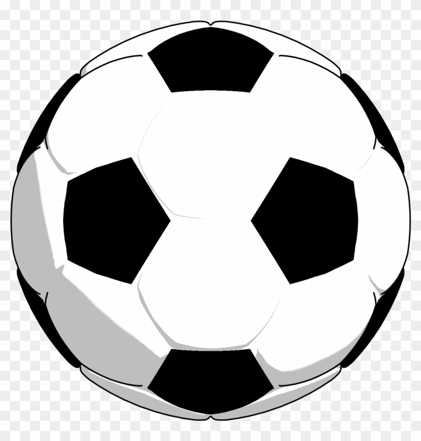 Ball Clipart Balck White - Black And White Soccer Ball Clip Art #65104