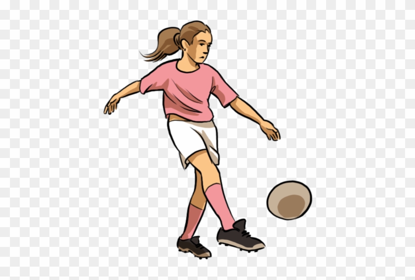 Kicking A Ball - Push Pull Twist Clip Art #65224