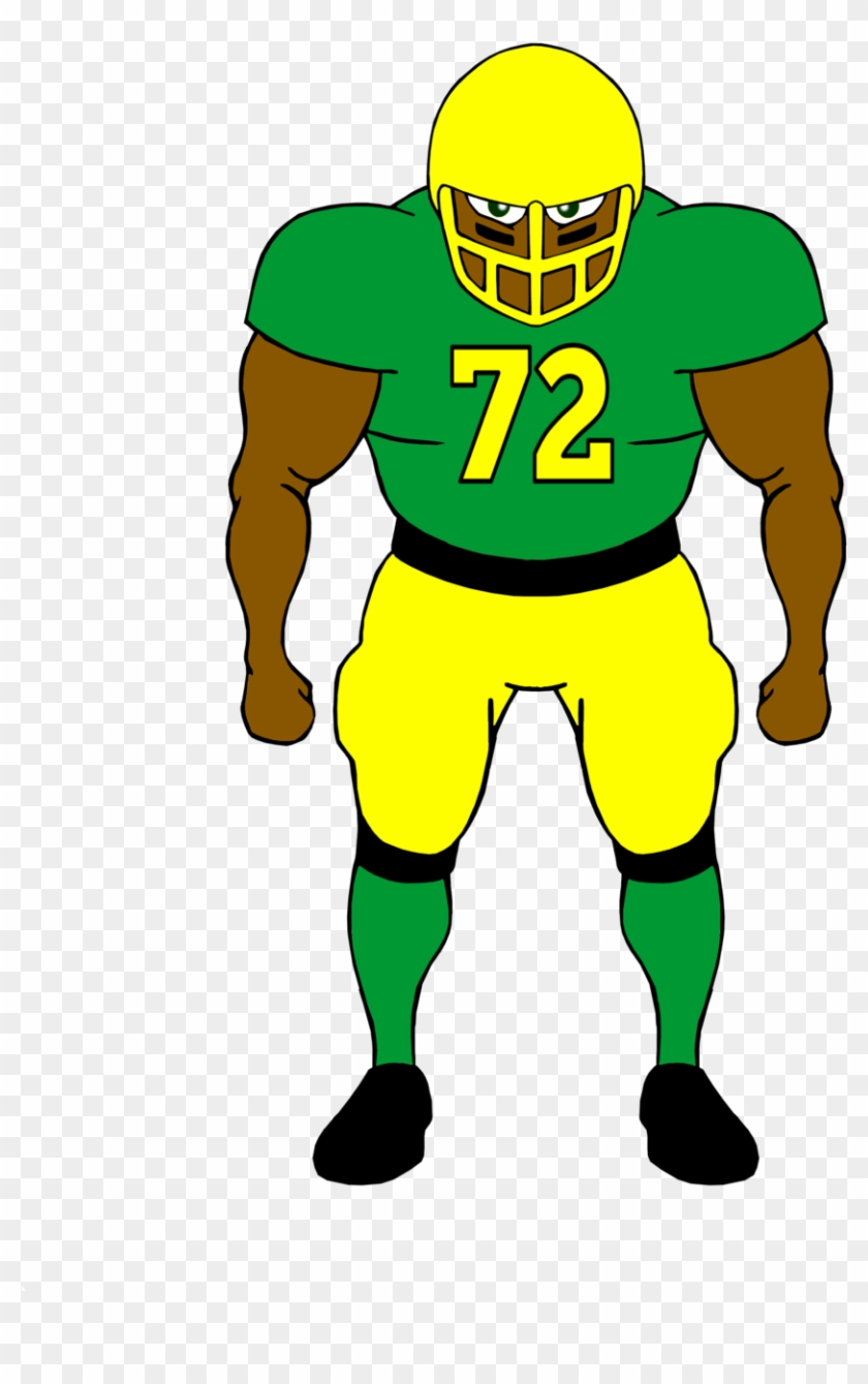 Defense Football Clipart - Football Player Png Clip Art #65231