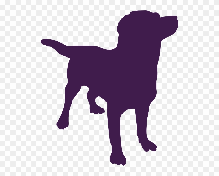 Purpledog Silhouette Clip Art - Dog Silhouette Clipart #65341