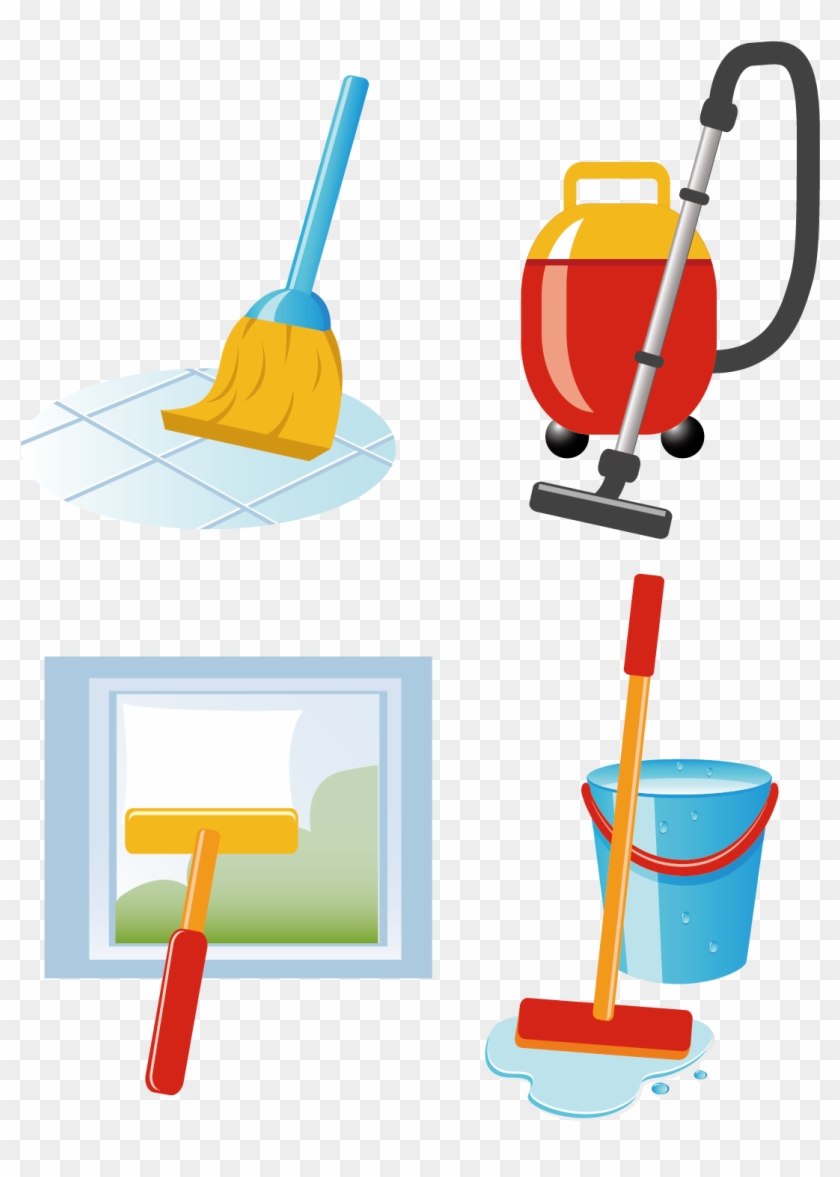 Cleaning Vacuum Cleaner Laundry Clip Art - Cleaning Vector #65620