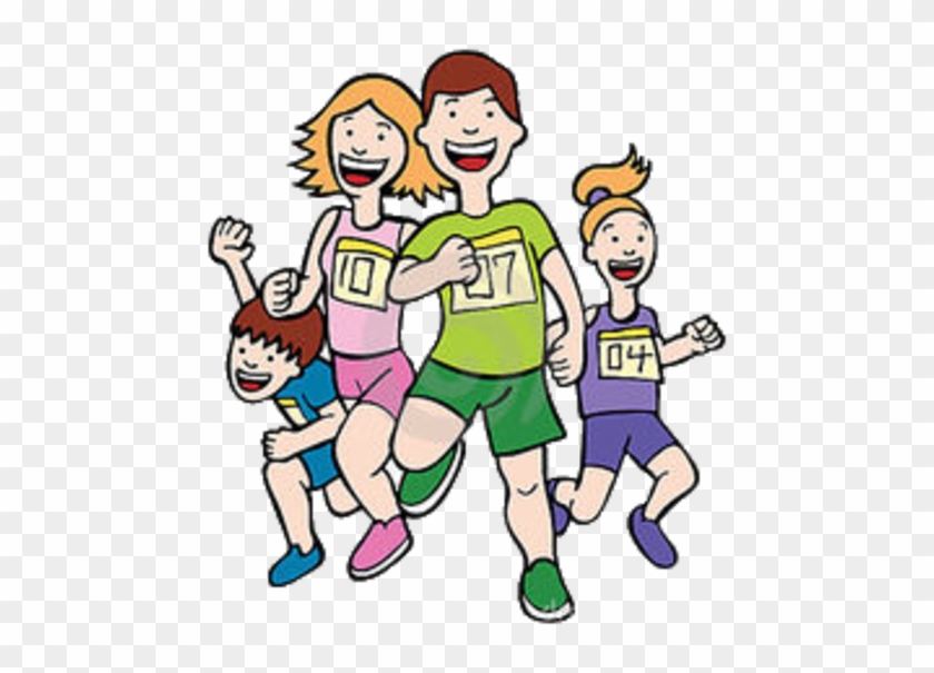 Athletics Carnival Postponed - Family Running Clipart #65663