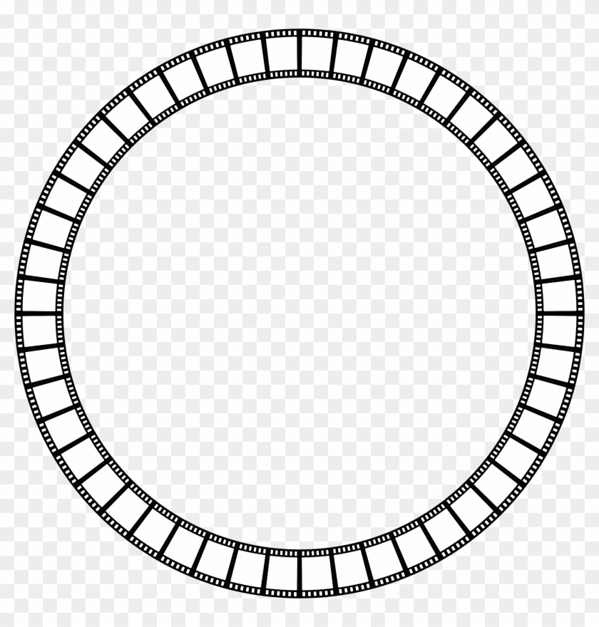 Film Strip Circle Frame - Blank Cipher Wheel Template #65677
