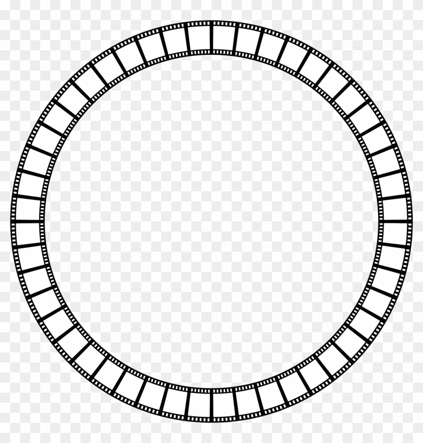 Film Strip Circle Frame - Blank Cipher Wheel Template #65677