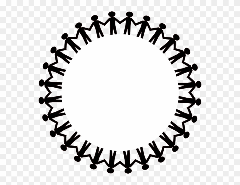 Clipart - People Holding Hands Around #65917