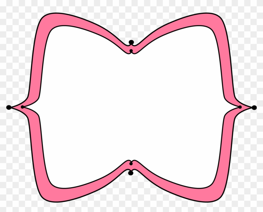 Pink Wide Pointy Frame - Pink Wide Pointy Frame #66028