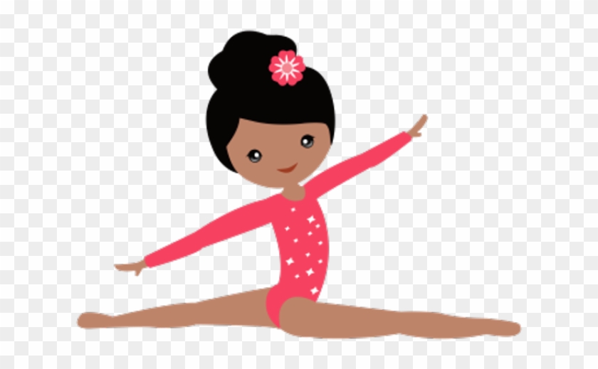 North Carolina Women's Usa Gym - Girl Doing Gymnastics Clipart #66146