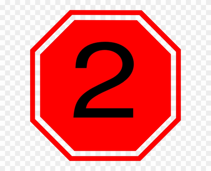 Red Number 2 Clipart #66191