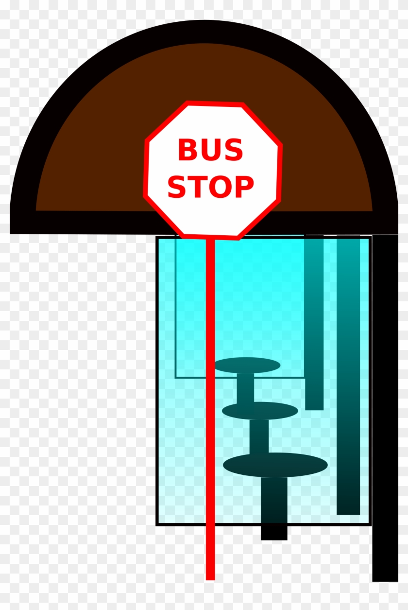 Clip Art Tags - Bus Stop Clipart Png #66252