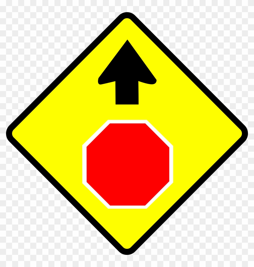 Big Image - Stop Sign With Arrow #66255